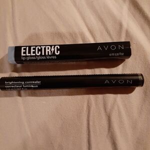 Avon Black Electric Lip Gloss and Brightening Concealer Bundle